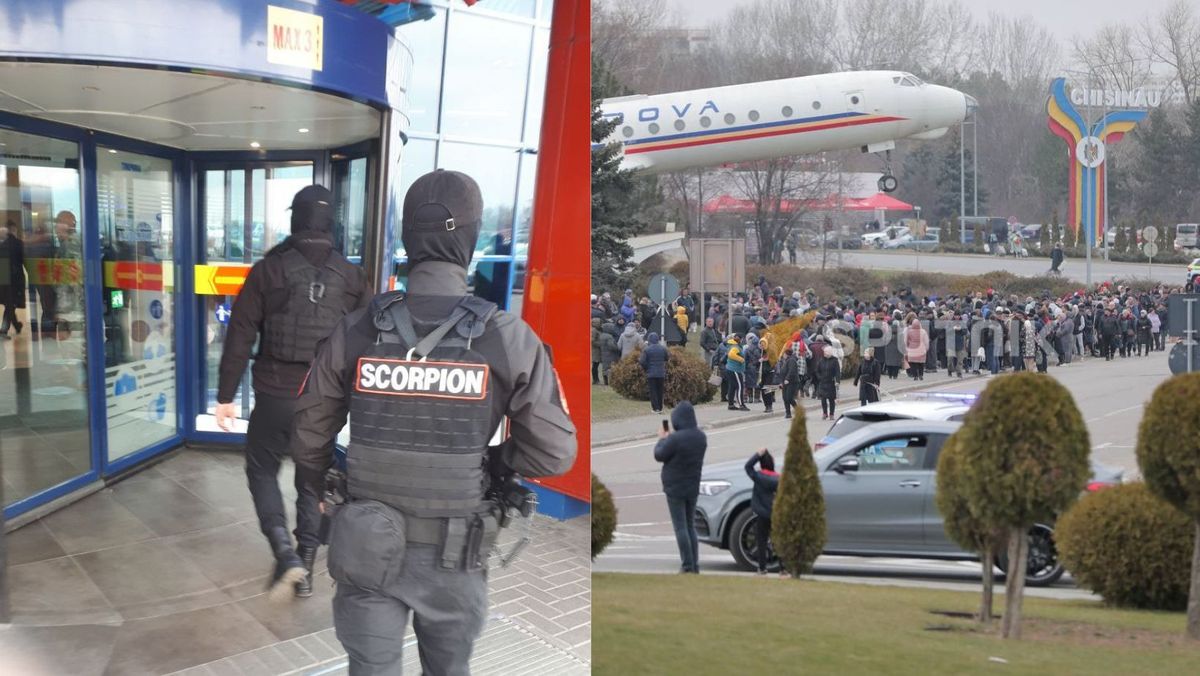 Mascații, observați la Aeroportul Chișinău: Presa scrie că urmează reținerea bașcanei Găgăuziei