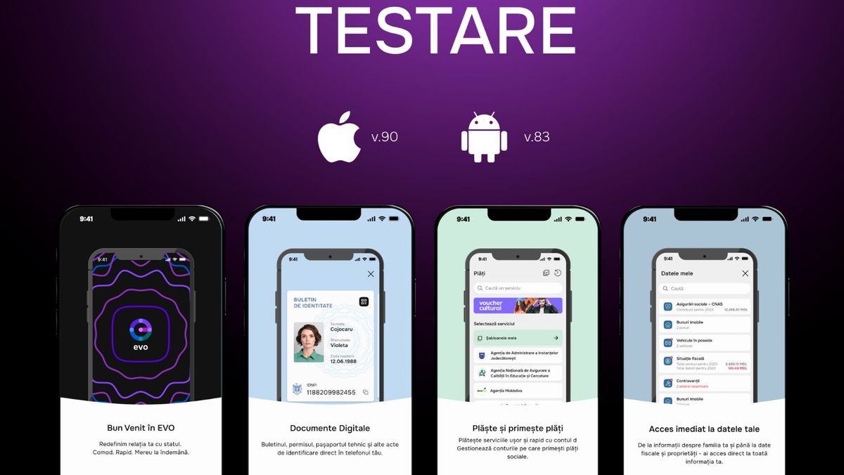 Peste 3.500 de persoane vor testa aplicația mobilă EVO, care va conține acte de identitate în format electronic
